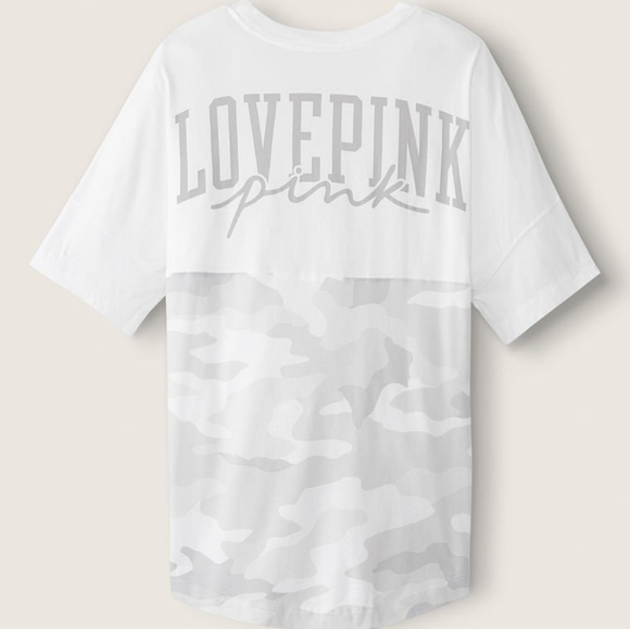 NEW VS PINK Varsity jogger white camo outfit set NWT - Picture 11 of 13